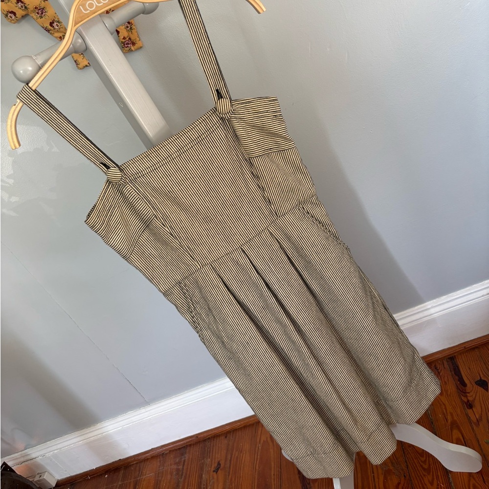 Striped Sleeveless Dress.  Lil.  Made in India Sz 2
